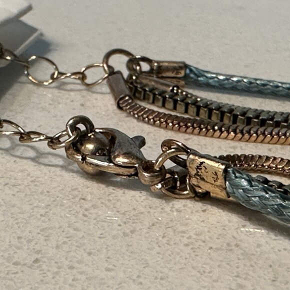 Altar'd State Antique Gold Layered Necklace with Pendant - NEW WITH TAG - Picture 6 of 9